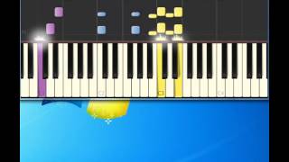 Donovan Mellow Yellow Piano tutorial by Synthesia [upl. by Murphy]