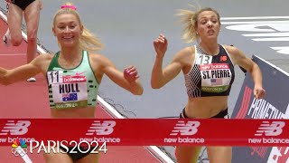 Jessica Hull amp Elle St Pierre battle to the line in epic 3000m finish in Boston  NBC Sports [upl. by Ahsitel]