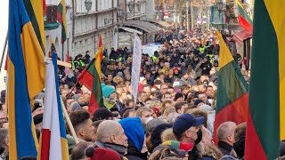 Tiesiogiai Vasario 16osios minėjimas prie Signatarų namų [upl. by De]