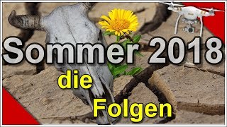 Sommer 2018 Hitzewelle Klimawandel die Erde überhitzt von Oben 2016 vs 2018 deutsch YouTube [upl. by Anaitsirhc]