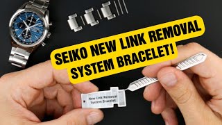 A SECRET SEIKO Link Removal System Smart or stupid Resize Adjust Watch Bracelet Band [upl. by Dniren101]