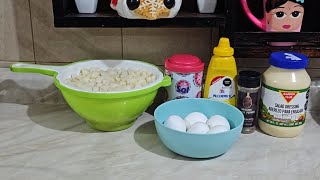 ensalada de papa navideña deliciosa😋🥔🥚 [upl. by Lledniw]