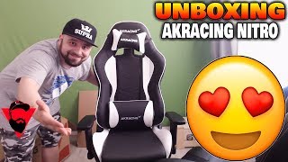 Unboxing AKRACING NITRO  Best Gaming Chair [upl. by Ahsenek]