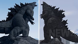 GODZILLA NEW vs GODZILLA OLD game Kaiju Arisen Best  COMPARASON [upl. by Aynod413]