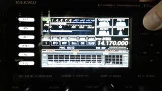 Yaesu FTDX3000 Bandscope options [upl. by Annawit]