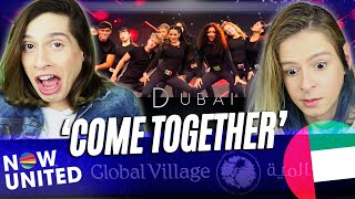 NOW UNITED COME TOGETHER AO VIVO em DUBAI REACT  Acorda Berenice [upl. by Akinom]