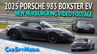 2025 Porsche 983 Boxster EV Prototype Continues Testing At The Nürburgring In New Video Footage [upl. by Dippold]