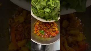 Aloo Palak saag  shortsvideo cooking shorts trending [upl. by Alyakcim167]