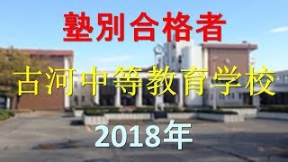 茨城県立古河中等教育学校 2018年春 塾別合格者 [upl. by Berton882]