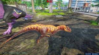 Jurassic World Chaos Theory season 2  Tarbosaurus vs Tyrannosaurus Rex  Dinosaur Battle Simulator [upl. by Rockafellow]