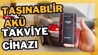 Utraı Jstar Mini 13000MAH 1000A Jump Starter Taşınabilir Akü Takviye Cihazı [upl. by Crain]