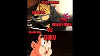 Dream Po Vs Dream Radish Vs Goku meme anime dragonball dreamworks kungfupanda [upl. by Asare928]