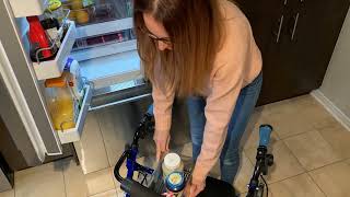 Kitchen mobility using a walker [upl. by Merth952]