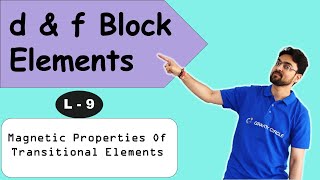 d amp f block  Class 12  JEE NEET  2223  L 9  Magnetic Properties of Transtional Elements [upl. by Einhapets]