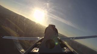 Landing a VariEze on a short frozen grass airstrip HD [upl. by Lorianna698]