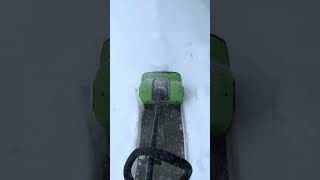 Electric Powered Snow Shovel Greenworks snowblower electricshovel [upl. by Aiker]