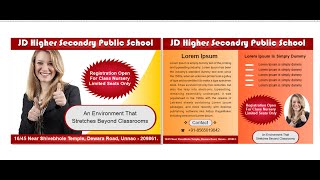 How to Design Pamphlet and Brochure CorelDraw in Hindi [upl. by Releyks]