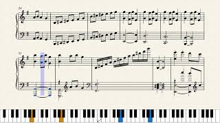 Carol of the Bells  Piano sheet for Intermediate G major E minor [upl. by Monika170]