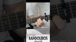 Bandoleros Don Omar amp Tego Calderon Fast amp Furious OST Tabs fingerstyle [upl. by Whallon]