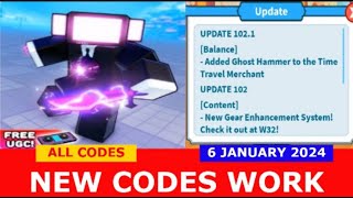 NEW CODES UPD 102 🎉UPD Weapon Fighting Simulator ROBLOX  ALL CODES  JANUARY 6 2024 [upl. by Anuahc]