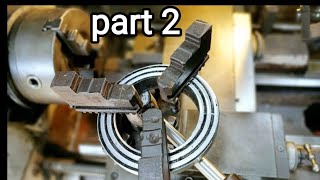 cara membuat ulir spiral archimedes di mesin bubut part 2  how to make a spiral thread [upl. by Bertrand]