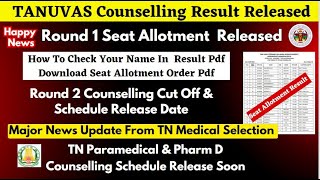 📢Major News Update From TN Medical Selection  Tanuvas Counselling 2024 Result Released [upl. by Enial]