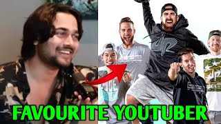 Bhuvan Bam REVEALS his Favourite YouTuber  BBKiVines Interview  Bhuvan Bam Facts shorts [upl. by Lavicrep]