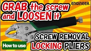 How to remove a screw with quotScrew Removal Locking Pliersquot English Ver [upl. by Frulla147]