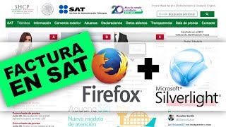 Facturar en el SAT  Silverlight Firefox  GRATIS [upl. by Marleen]