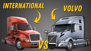 SemiTruck Battle  Volvo Vs International [upl. by Anivad]