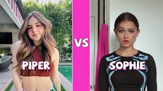 Piper Rockelle Vs Sophie Fergi TikTok Dances Compilation [upl. by Schoof]