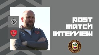 Mirehouse AFC post match interview with the Reds manager Mark Fell [upl. by Porte]