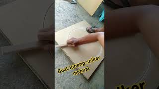 Buat lubang speaker manual [upl. by Hgielsel]