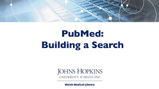 PubMed Building a Search [upl. by Enelrahc]