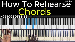 How To Rehearse Chords Effectively  gospelpianochords [upl. by Juley553]