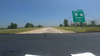 Blytheville Arkansas to Dyersburg Tennessee  Interstate 55 to Interstate 155 [upl. by Elfstan86]