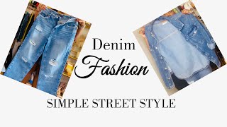 How To Street Style Canadian Tuxedo  Styling Fall Fashion  Falltober OOTD [upl. by Kram]