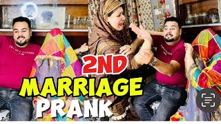 2nd Marriage Prank on wife 🤣  Cheating prank on wife 😂  rajab’sfamily [upl. by Pudendas]