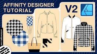 Affinity Designer Tutorial  Illustration Pattern Styles amp Fashion [upl. by Jaynes369]