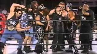 Sting Dennis Rodman joins the nWo WCW Nitro March 10th 1997 [upl. by Adnuahsar]