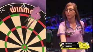 Sherrock vs Griffiths Darts Ladies World Trophy 2018 Round 1 [upl. by Annairam]