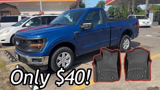 Cheapest WeatherTech mats for the ‘24 F150 [upl. by Neitsirk]