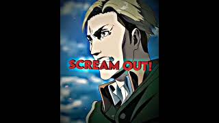 AOT  Erwin Speech Edit Erwin VS Beast Titan EditAMV [upl. by Viccora]