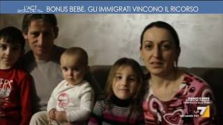 Bonus bebé gli immigrati vincono il ricorso [upl. by Sutelc]