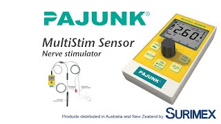 Surimex Pajunk MultiStim Sensor nerve stimulator a guide to nerve mapping [upl. by Harlamert]