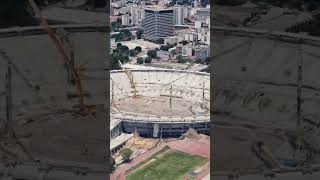 La Maracana Stadium From The Air  In construction [upl. by Oigimer]