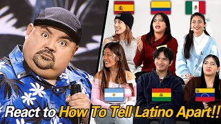 5 Latin American amp Spanish React to How To Tell Latino Apart by Gabriel Iglesias [upl. by Nnaaras202]