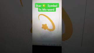 Star 🌟 symbol in Msword Shortcut keys viral shorts tricks pc windows [upl. by Dabbs218]