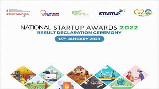 National Startup Awards 2022 Result Declaration Ceremony [upl. by Grayson]