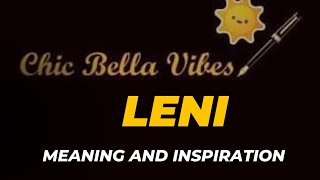 Exploring the Significance of the Name LENI namemeaning name leni [upl. by Nauqed]